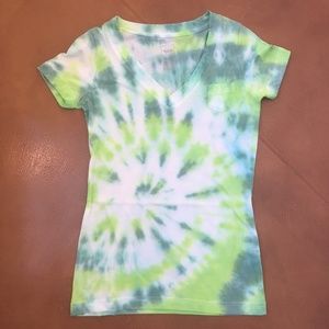 Hand Tie Dye Boyfriend Tee